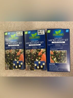 Wilson & Fisher Warm White Micro Light Set - 40 LED